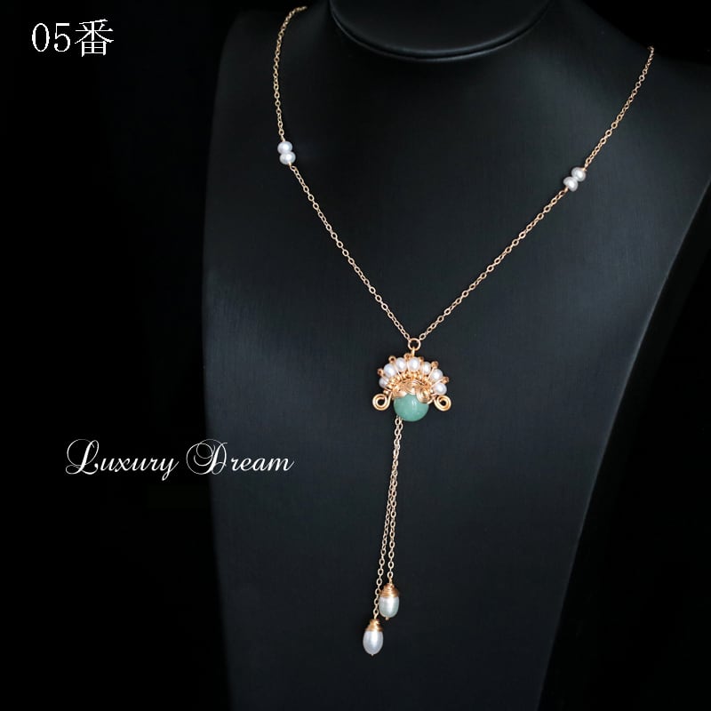 レトロ 民族風 チャイナ風ネックレス オリジナル 鎖骨チェーン 中華風