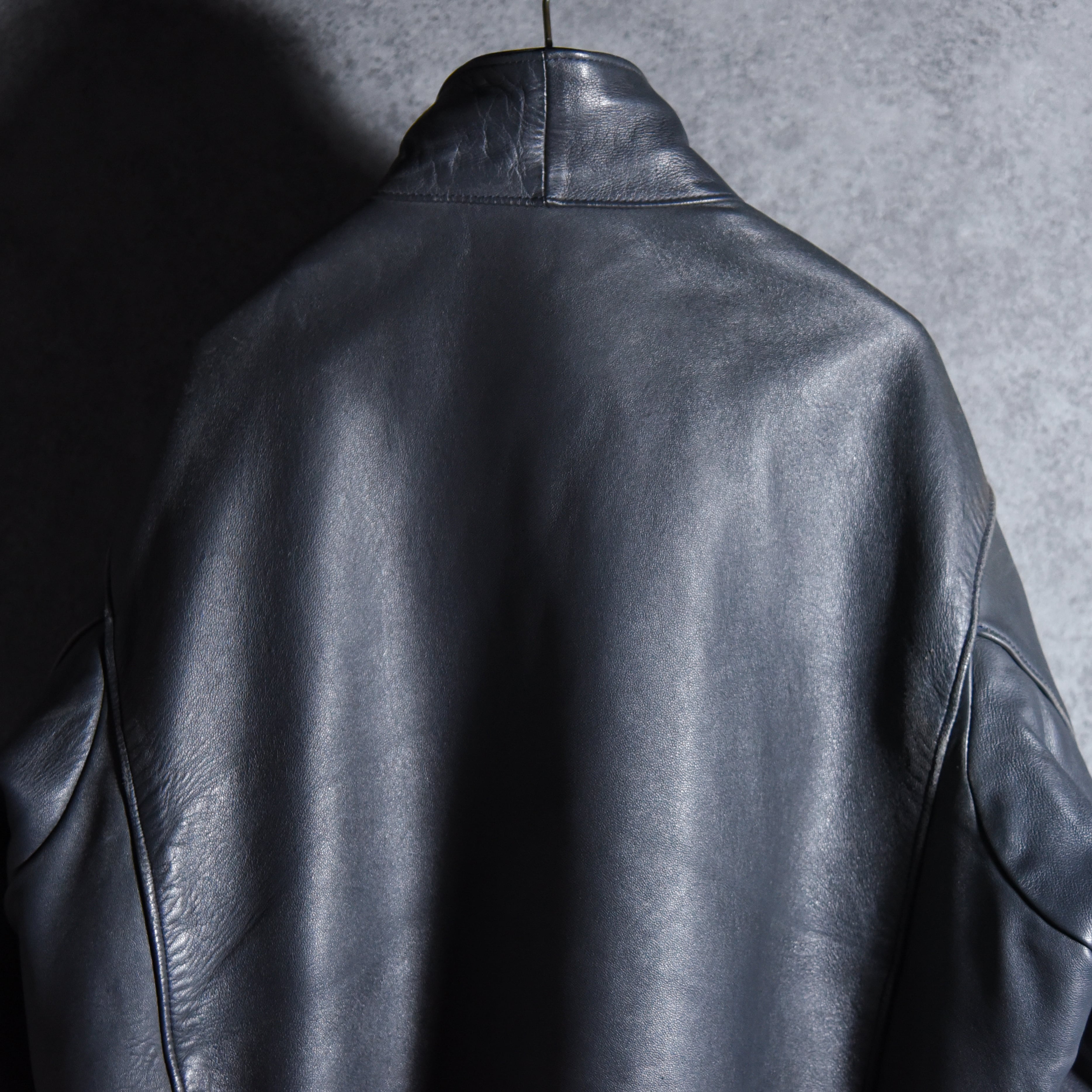 80s French Air Force Leather Pilot Jacket フランス軍 レザー