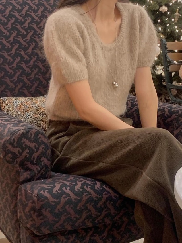 (予約) miel / Tring alpaca knit 4color