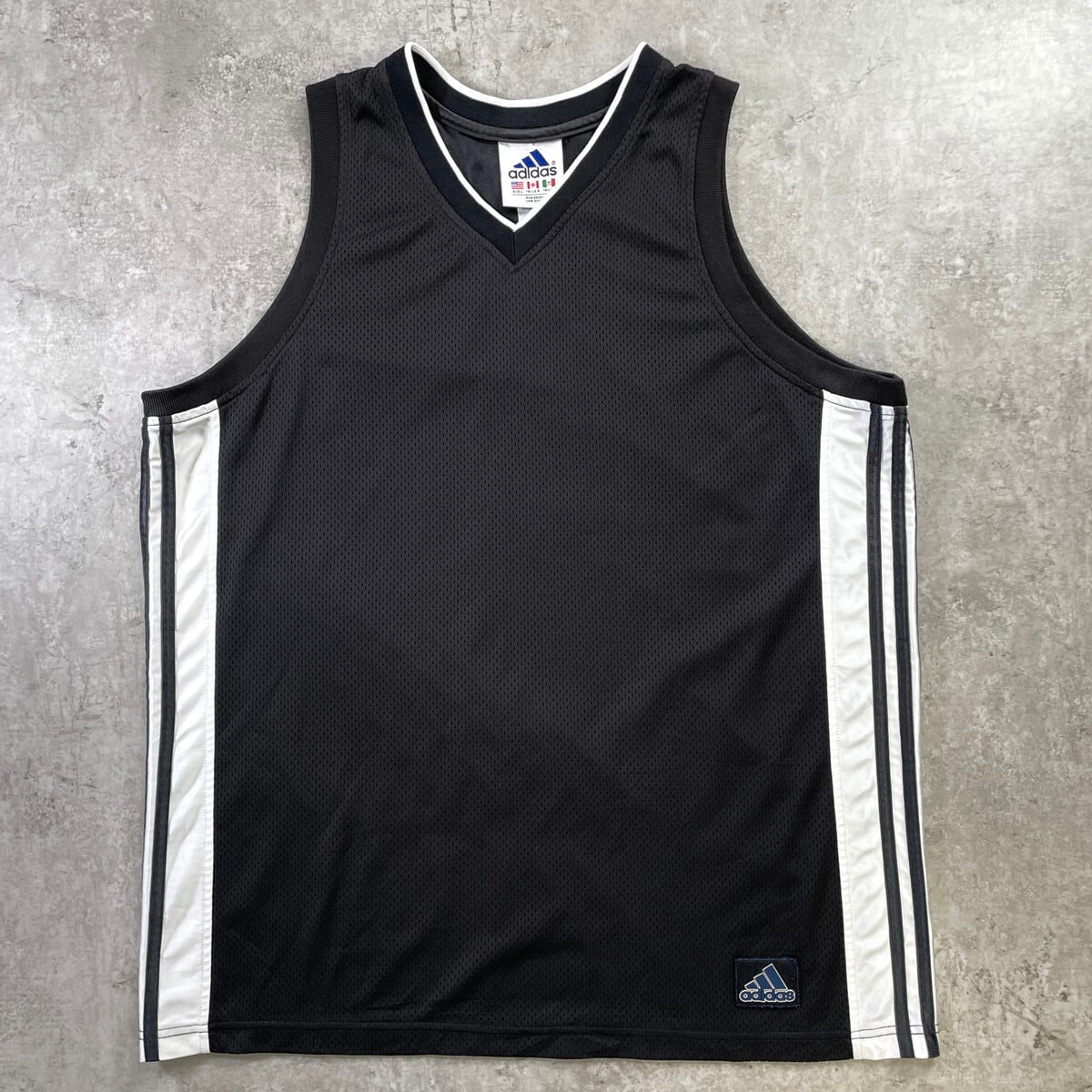 古着 アインシュタイン バスケ ゲームシャツ オマージュ 2XL ★希少デザイン 90年代 adidas バスケットボール ゲームシャツ タンクトップ メンズXL