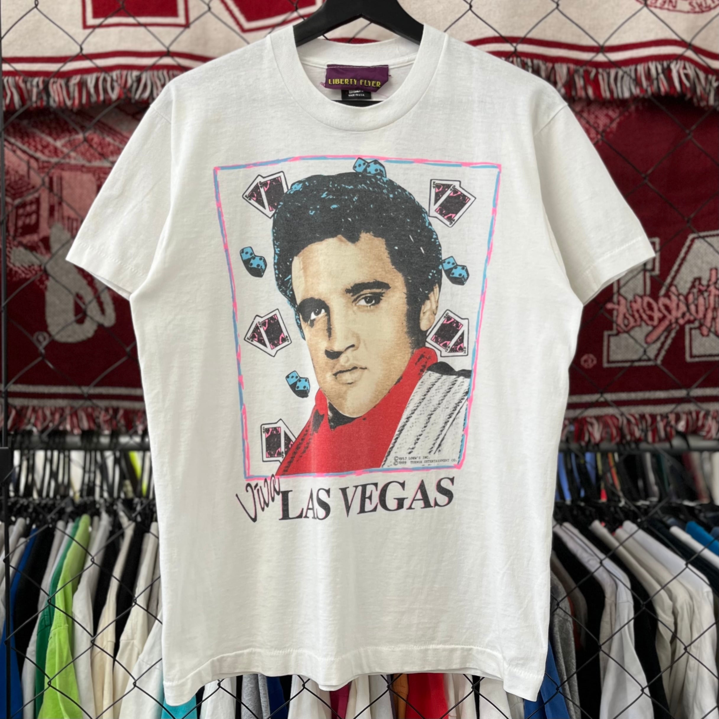 90年代 ELVIS PRESLEY エルヴィスプレスリー バンドTシャツ バンT USA製 メンズS ヴィンテージ /eaa359505