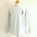 Shabby Skater Embroidery L/S T-shirts　Ice Gray