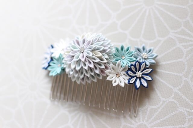 つまみ細工 コーム
