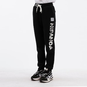 SALE 送料無料【HIPANDA ハイパンダ】レディース パンツ WOMEN'S SNOW PANDA PRINT SWEAT PANTS / BLACK