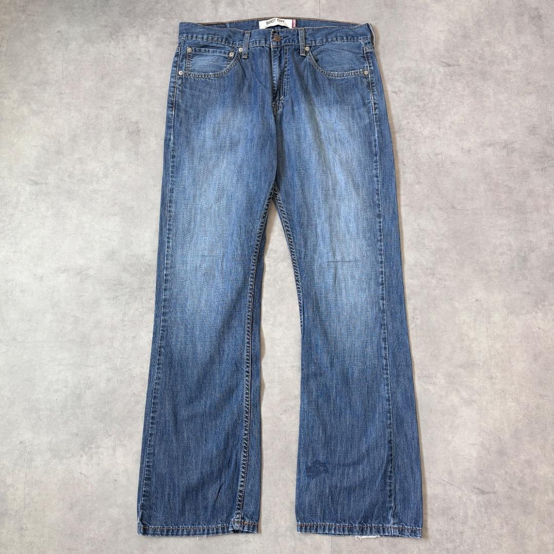 リーバイス527 Levis W34 フレアブーツ 青 古着 ボトム 22218