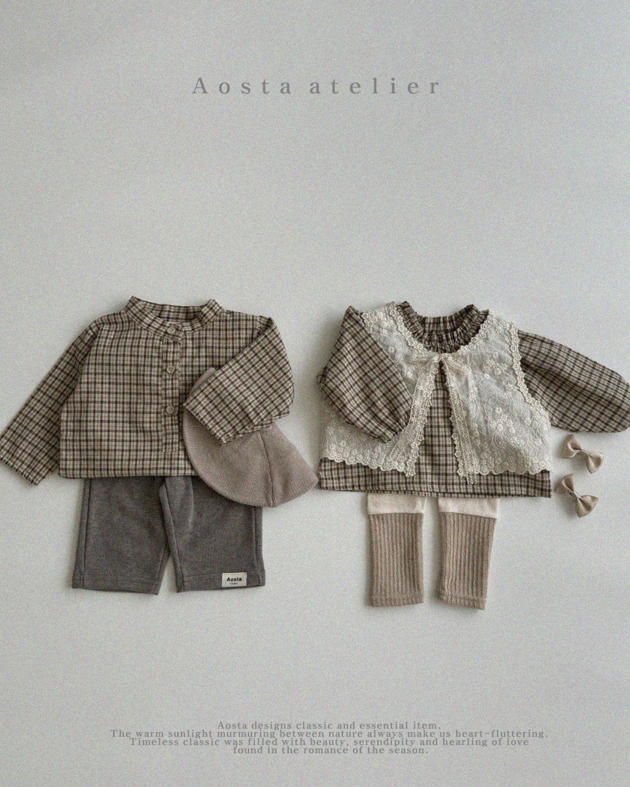 【 即納 】le check blouse / Aosta