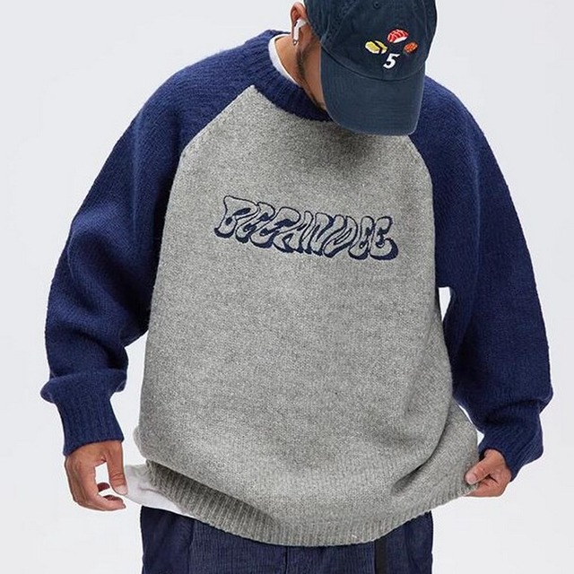 ラウンドネックセーター　2color　KR1194