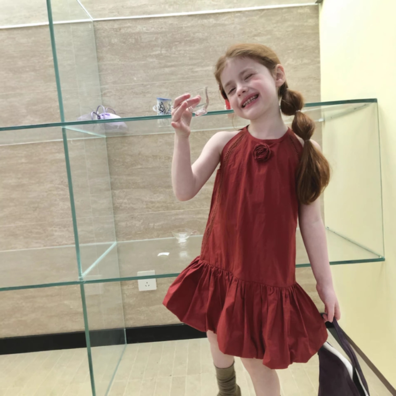 夏バラデザインワンピース