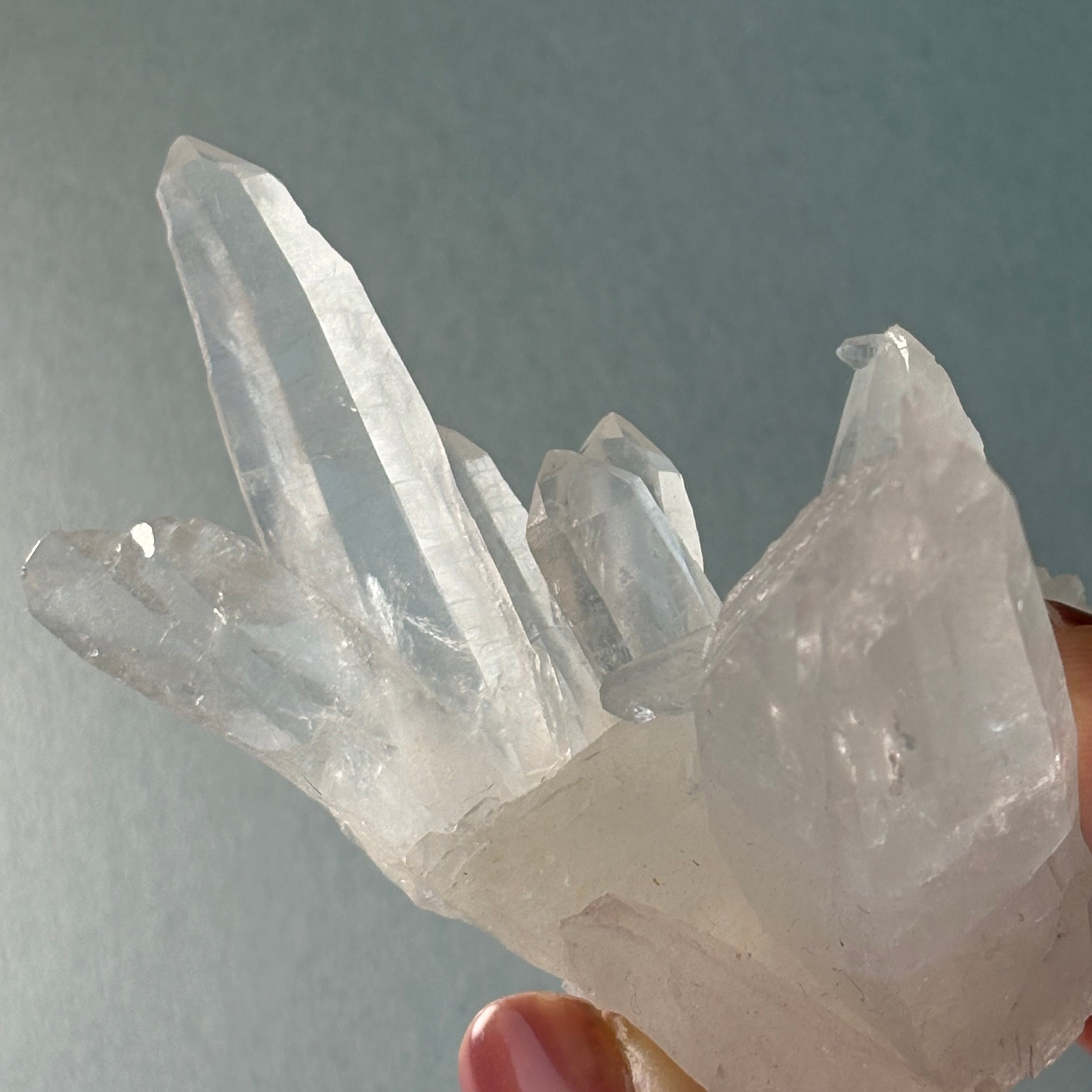 水晶クラスター 原石 虹入り クリアクォーツ 天然石 マスタークリスタル