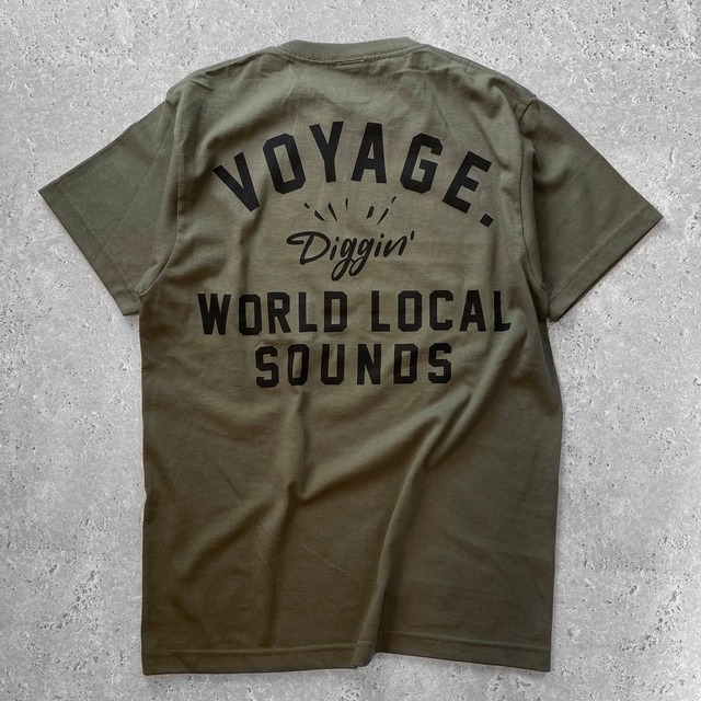 6.2ozオープンエンドTシャツ（voyage.カーキ）