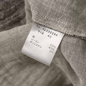 リネン混 慈雨 ジウ ガーゼ生地 ジャケット 40/グレー ベージュ系 レディース/センソユニコ