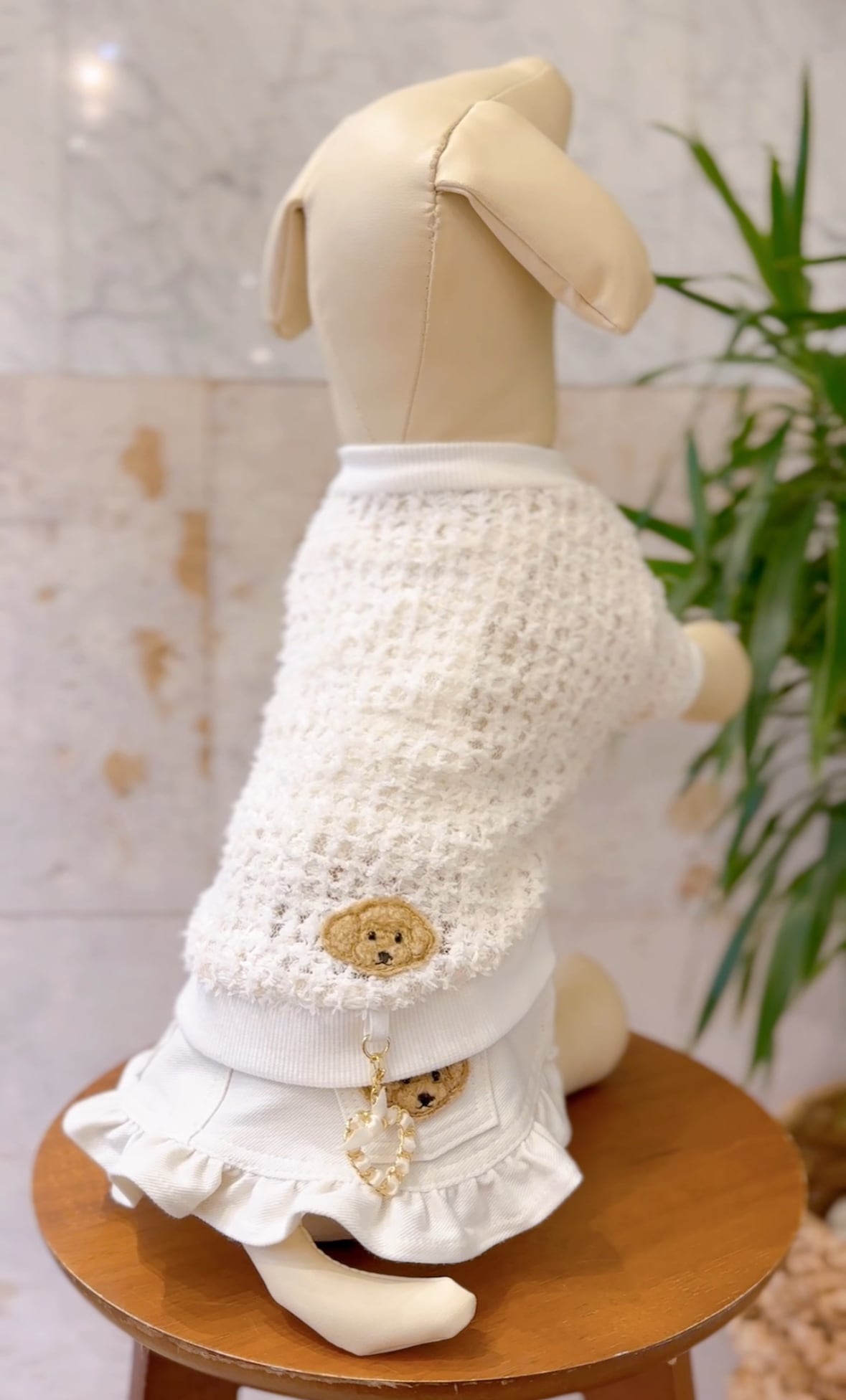 ワッペンフェザーカーディガン | DENIM ROSE