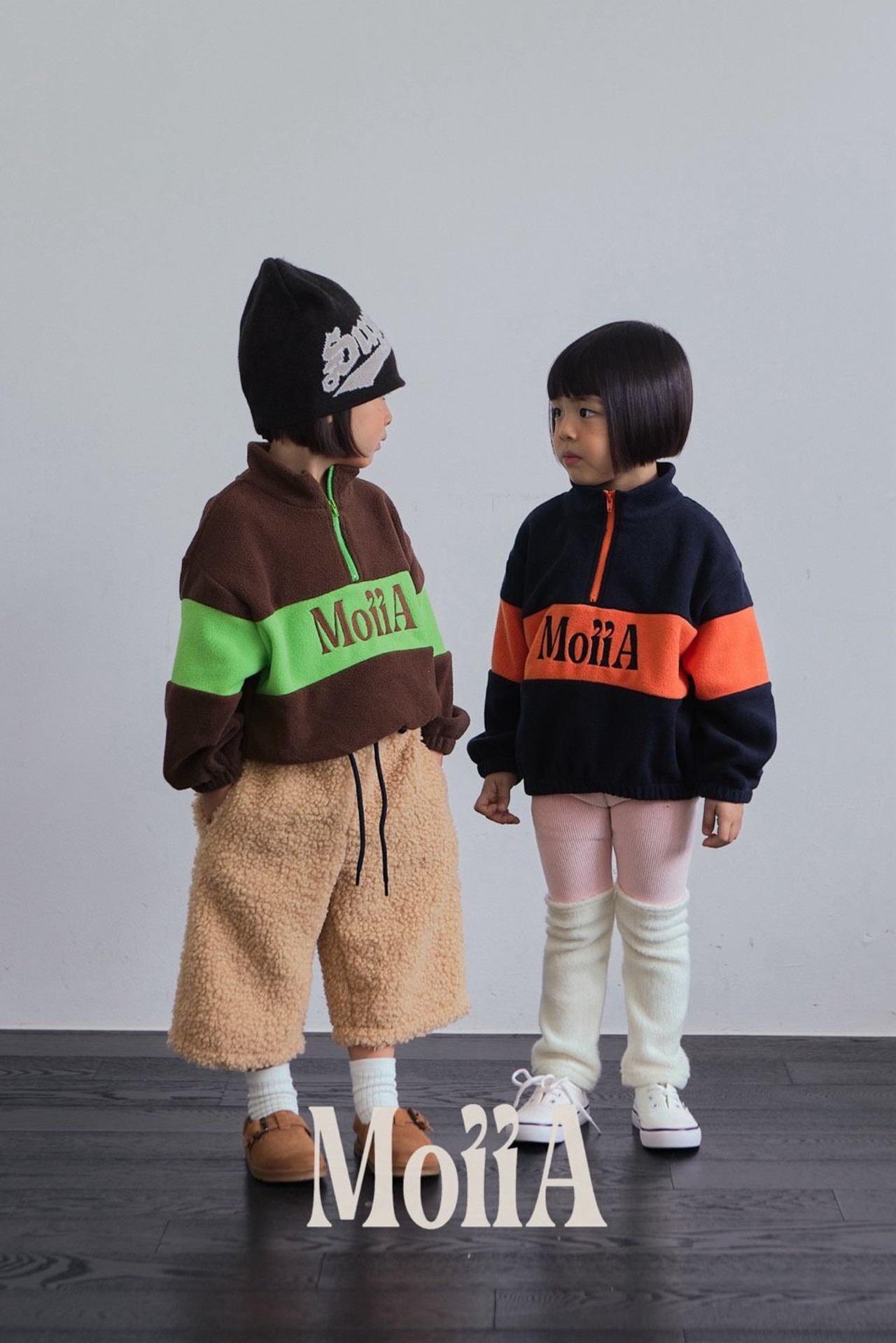 Moiia［取寄］high half zipup mtm 6winter