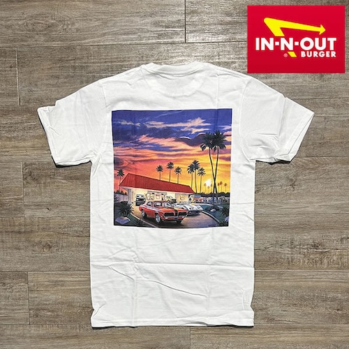 In-N-Out Burger 2022 In-N-Out Golden Hour Tee インアンドアウトバーガー オリジナルプリントTシャツ【su155-wht】