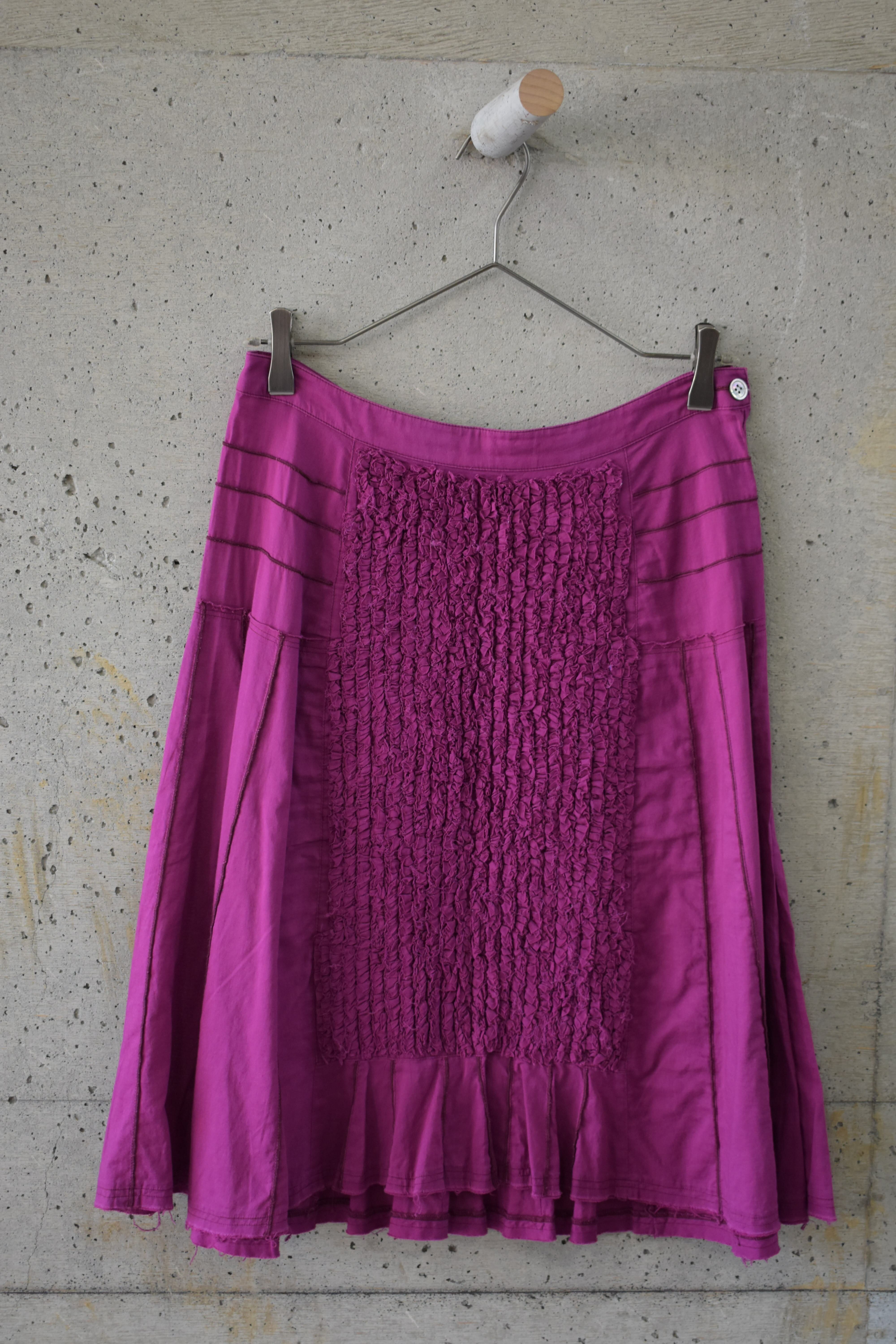 Purple frill skirt