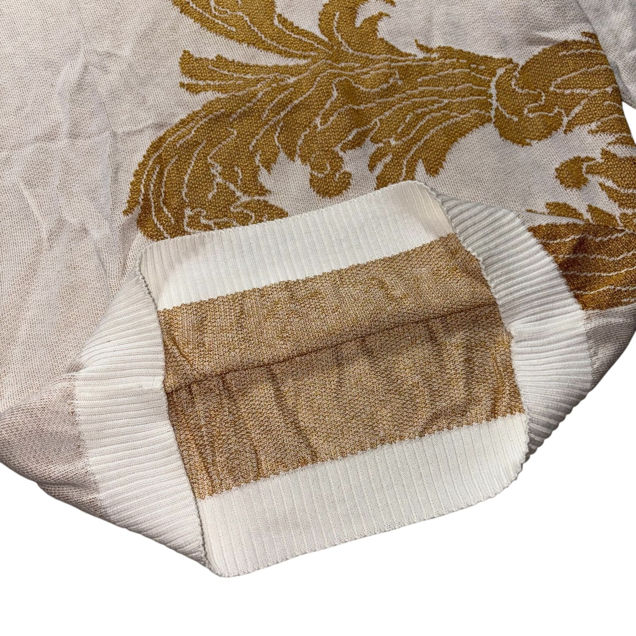 vintage GIANNI VERSACE V-neck jacquard sweater