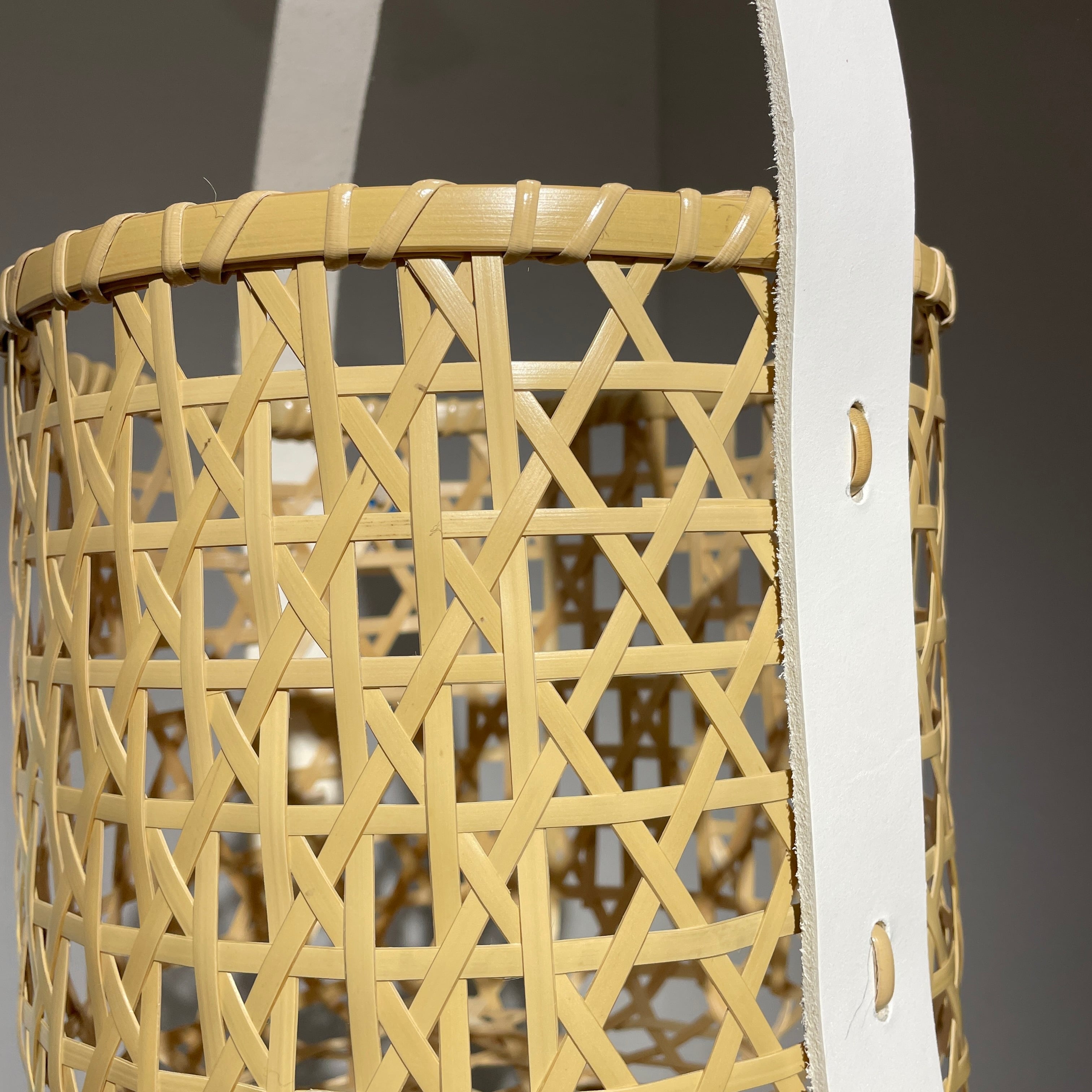 ⭐週末お値引き 竹籠 花入れ 大 有製咲処 竹かごバッグ バケツタイプ | きもののここち 透佳