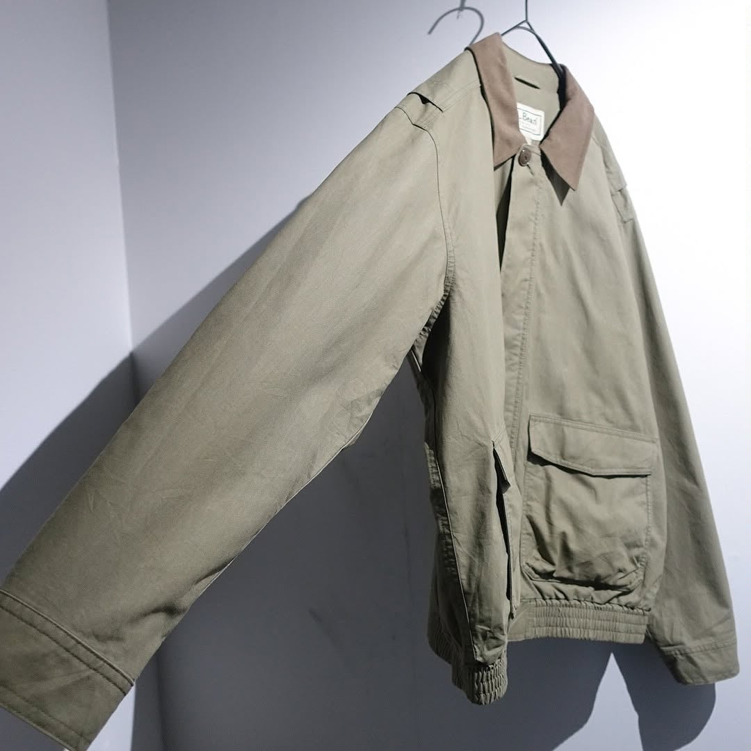 90s “L.L.Bean” Khaki Collar Switching A-2 Type Design Blouson