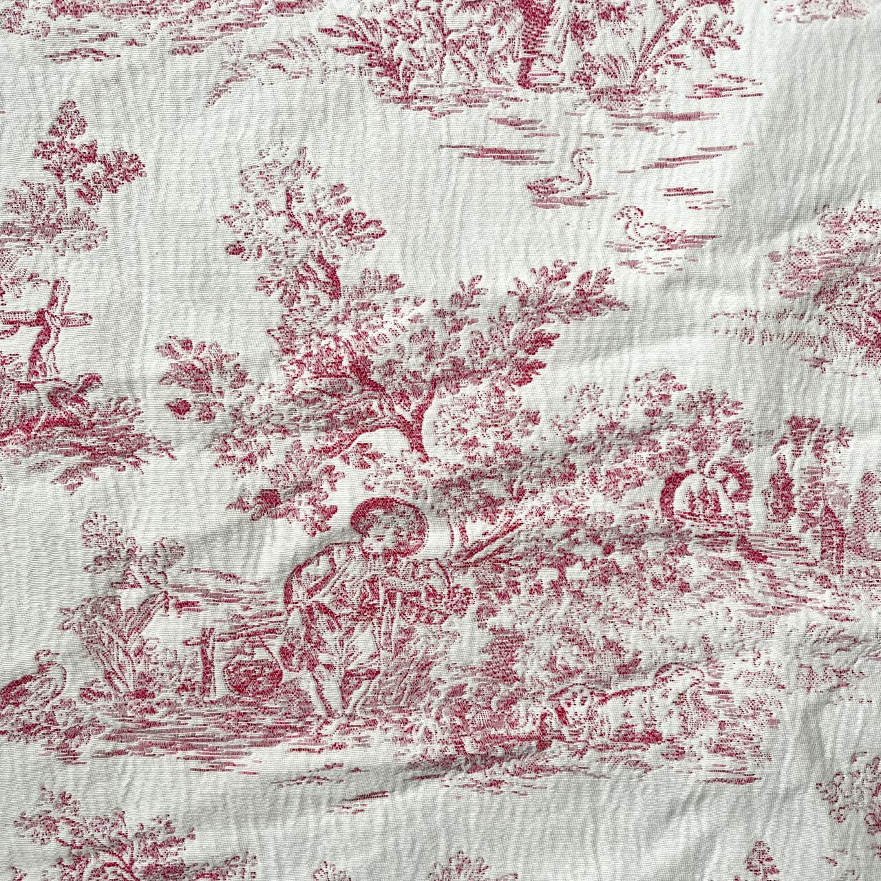 ✴︎再入荷✴︎ Fabric生地 トワルドジュイ（Toile de Jouy)／4.レッド