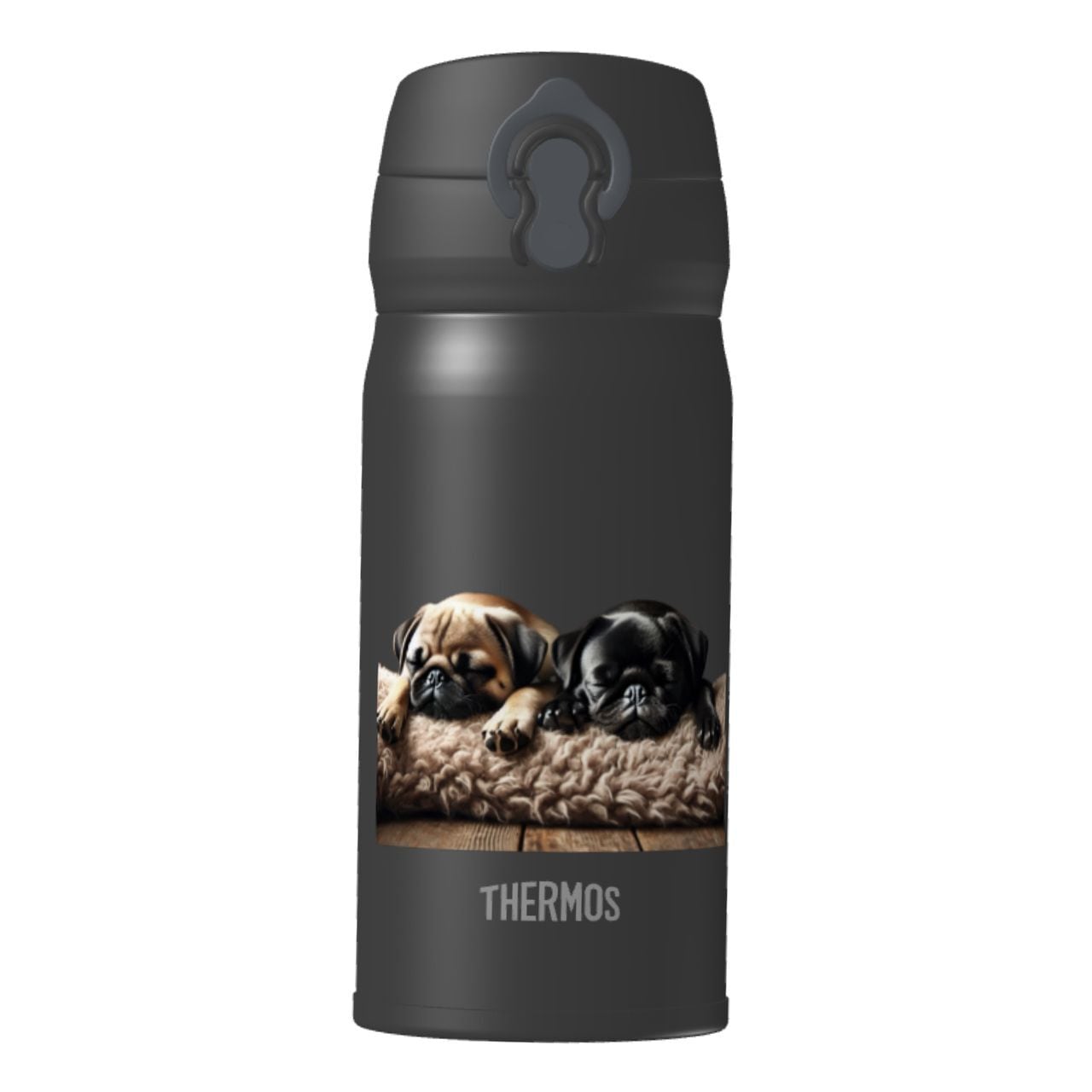 Thermos bottle -Sleeping pug- mag-42 | Pug shower - パグシャワー