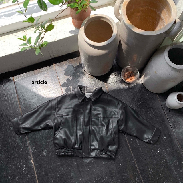 【取寄】article|rise leather jacket|ライズレザージャケット|S-JM|kids&jr|26 autumn
