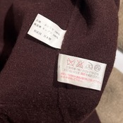 カシミヤ100% WHAOS ワオス フーデッド コート 40 /ベージュ系 レディース