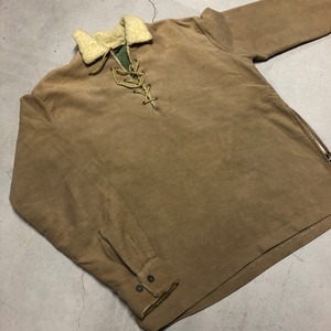 1960'S SEARS LACE UP MOLESKIN JACKET SIZE M