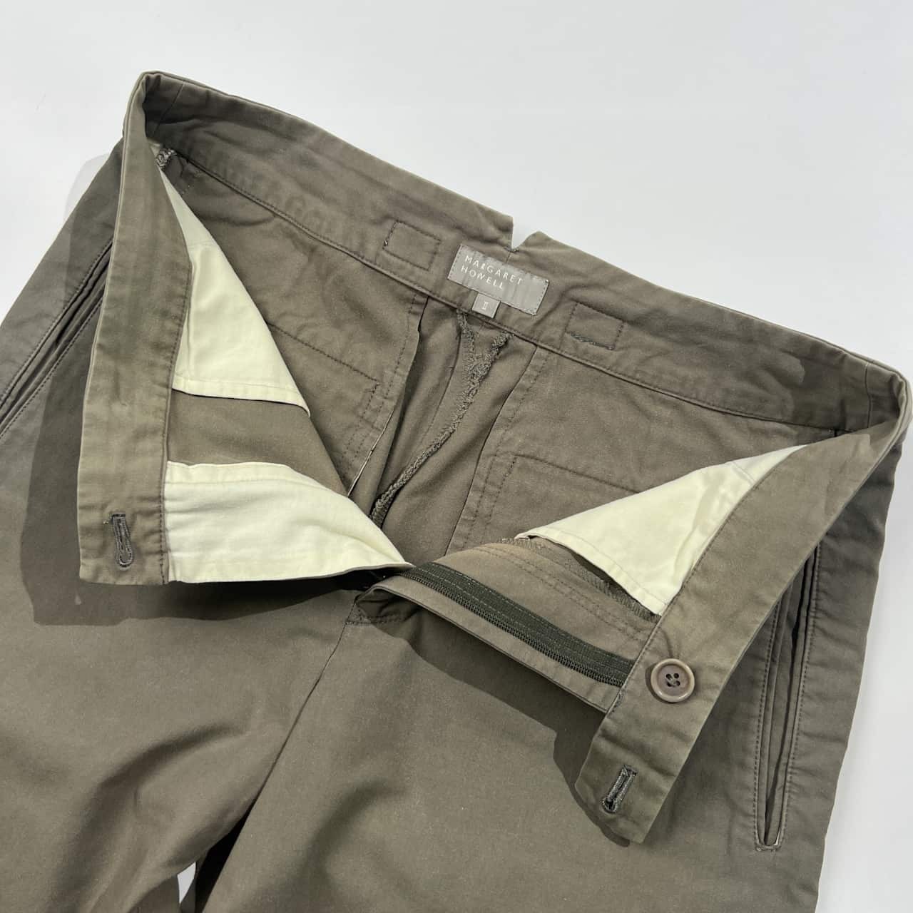 MARGARET HOWELL マーガレットハウエル コットン パンツ 2/カーキ系 メンズ