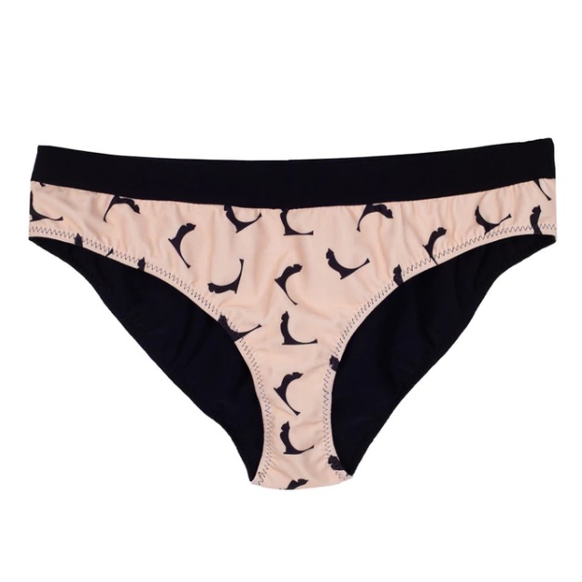 JITP Reversible Bikini Bottom - Black + Cat