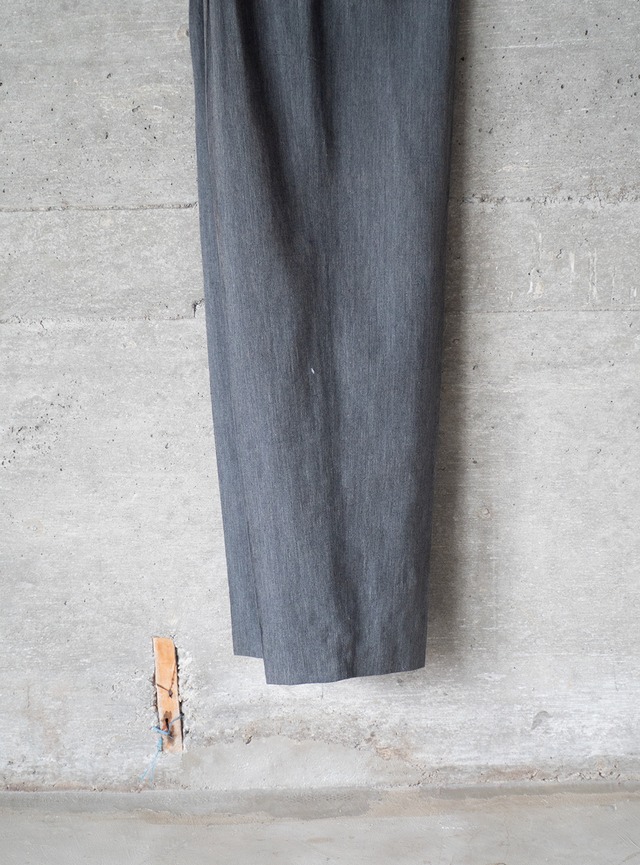 "MR-TESSEL" 1990s Melange 2 tuck trousers