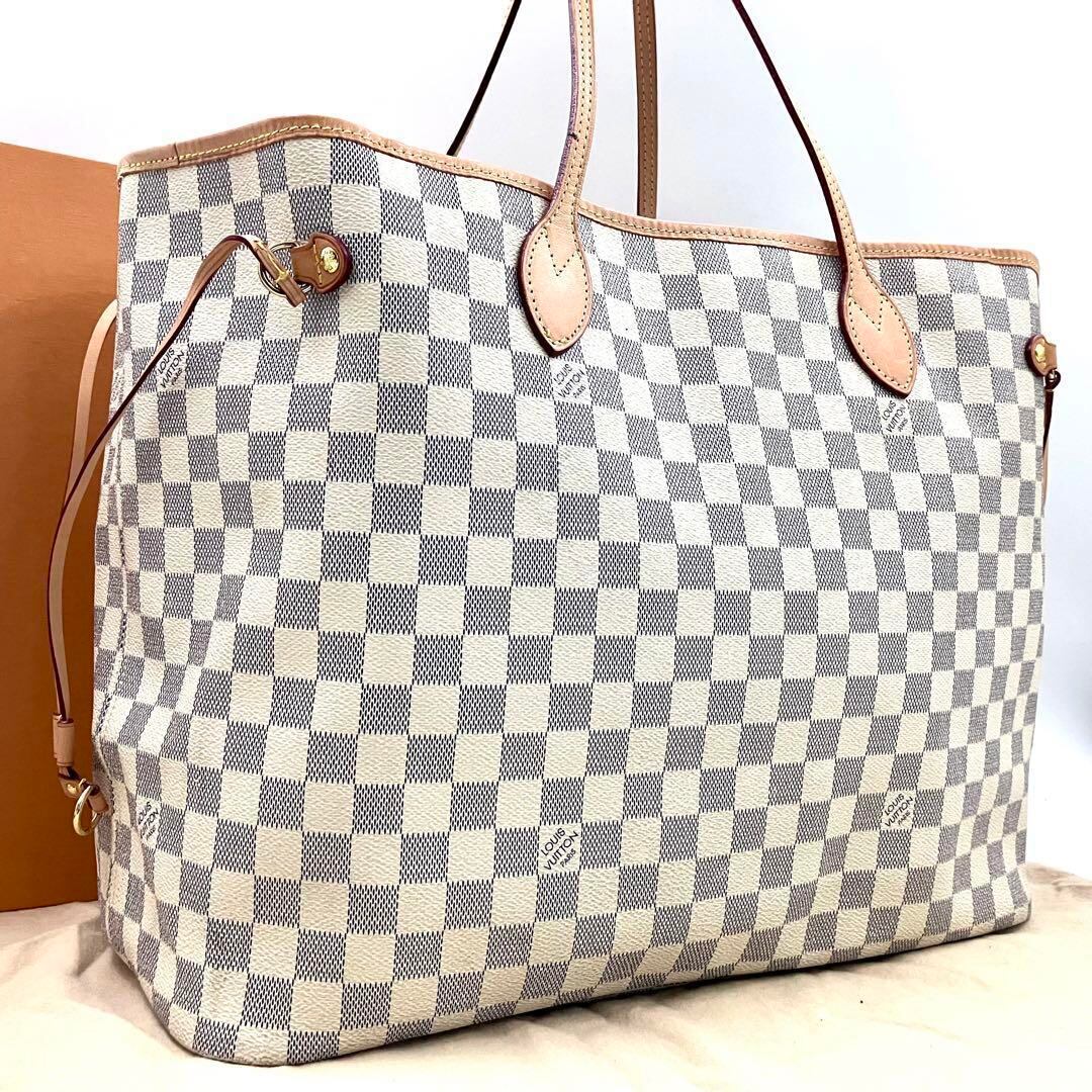 未使用級○ヴィトン 2134 ネヴァーフルGM ダミエ アズール トート  