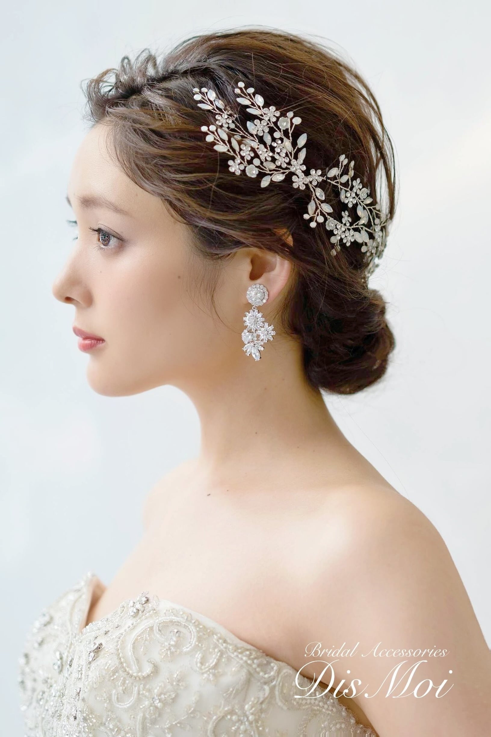 【outlet】小枝アクセサリー silver ~ブライダルヘッドドレス~ ≪HV-29≫