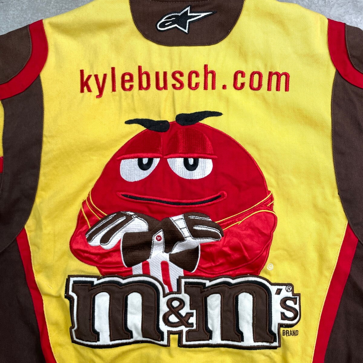 m&m's 企業ロゴ刺繍 レーシングジャケット メンズM相当 レディースM