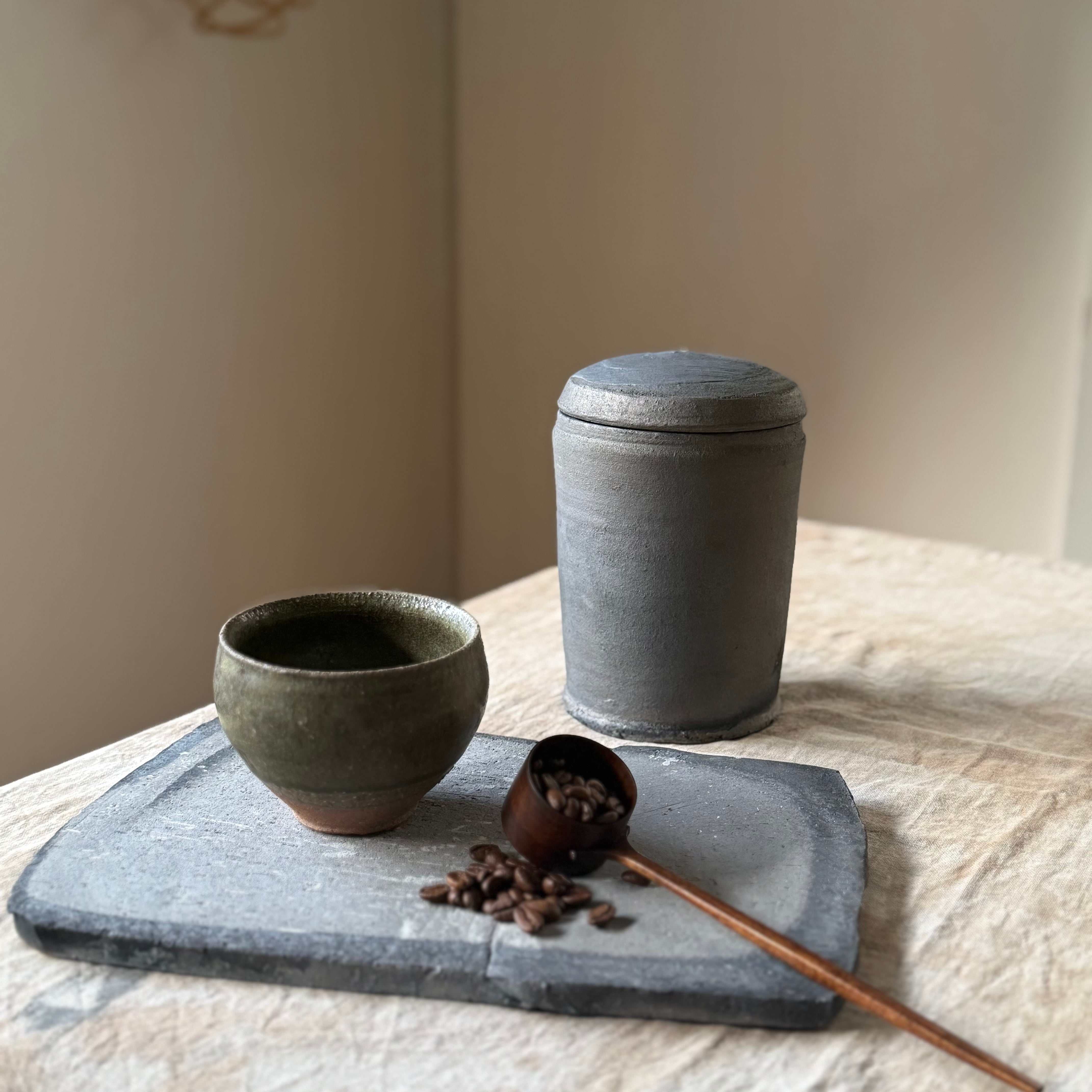 清水善行 須恵珈琲壺 | gallery 一白