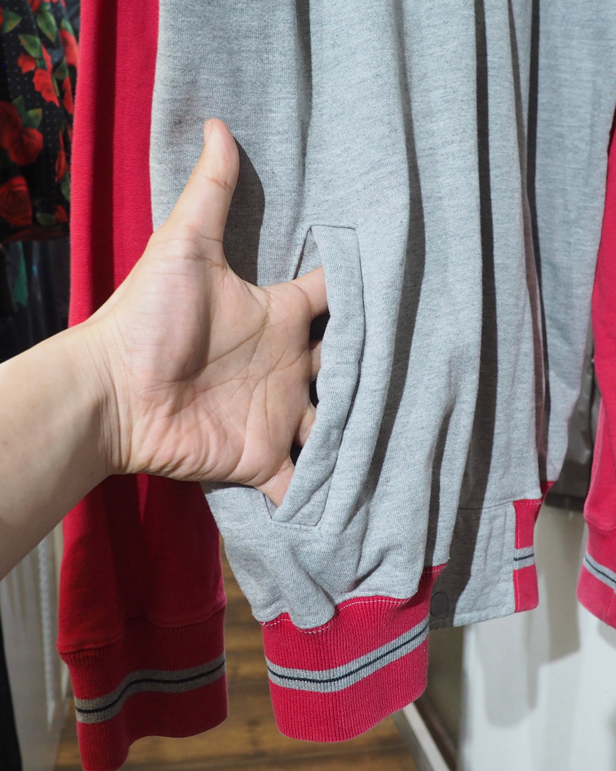 1990s Two-Tone Color switching vintage Raglan Sweat Jacket