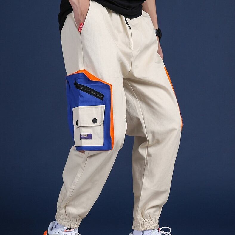 全2色 カーゴパンツ マルチポケット カジュアル ストリート