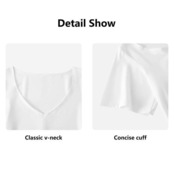 Women‘s’ V-neck Streamers Chiffon Blouse 4702