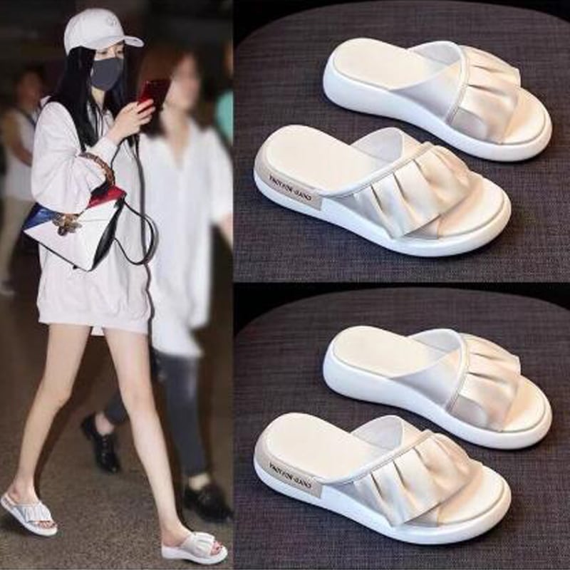 【KHIHO】Ribbon Platform Sandals☆韓国☆24SS☆サンダル 新品 K-popサンダル オトナ女子☆ミュール 靴 シューズ 韓国
