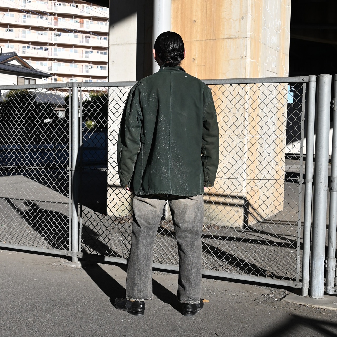 ヴィンテージCarhartt Coveralls 、KUON別注スウェットコーディネート