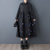 立体 花飾り ワンピース 00334