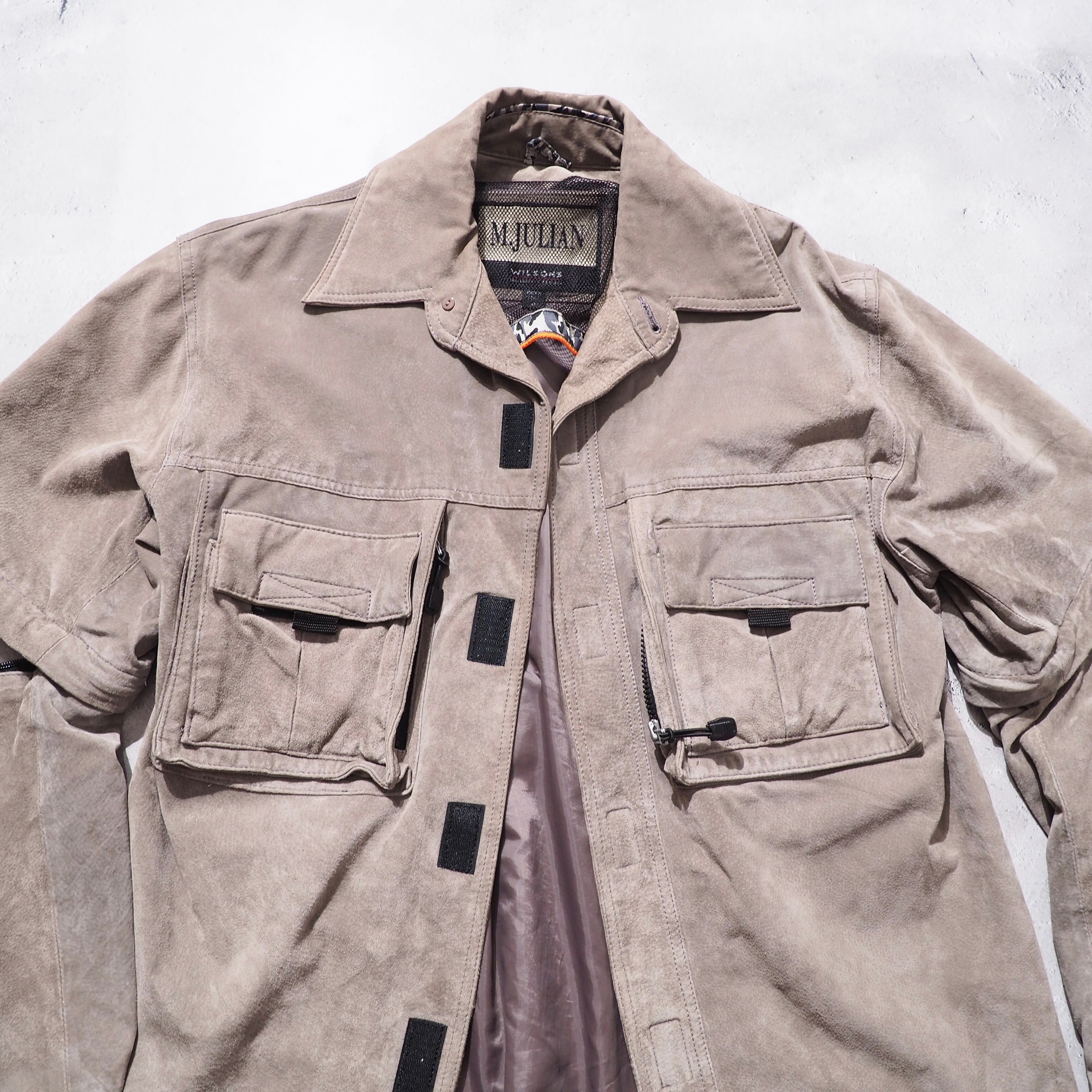 ” Wilsons ” Separation silhouette Design vintage leather jacket