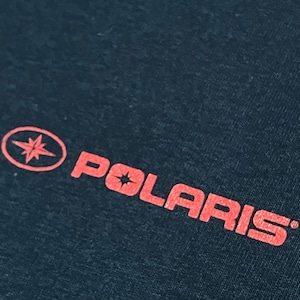 【POLARIS】企業系 乗り物系 オートモービル ポラリス プレデター Tシャツ バックプリント ワンポイントロゴ イラスト Predator 半袖 黒 US古着