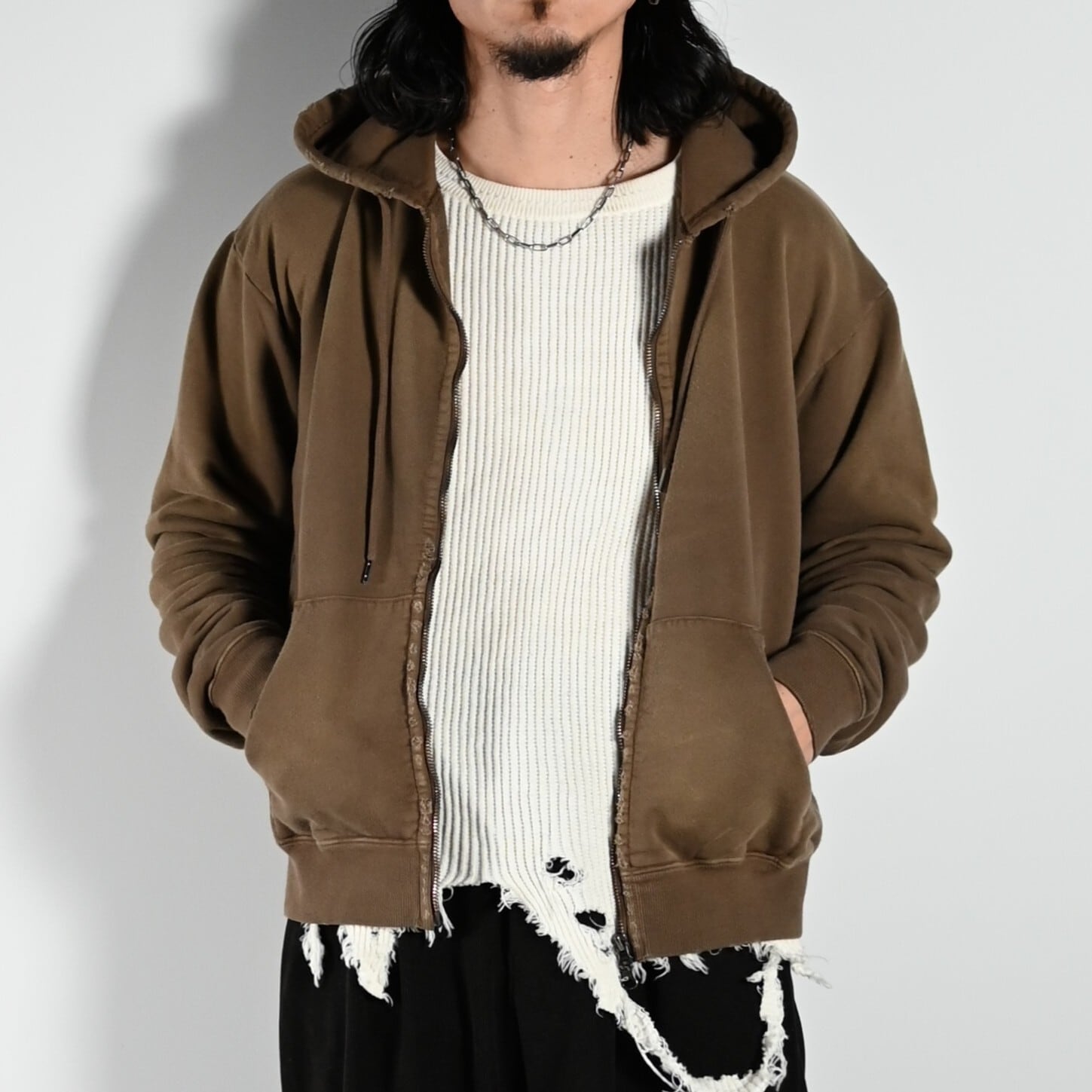 ANACHRONORM / FADED FULL ZIP HOODIE | GANKO