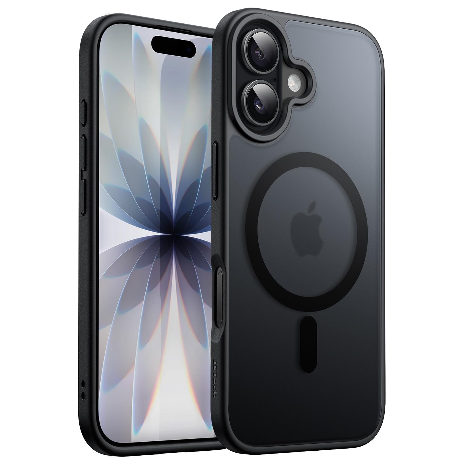 JETech iPhone 17用 マグネットマットケース (ブラック)