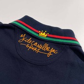 Castelbajac カステルバジャック 豪華キャラデザイン 長袖 ポロシャツ サイズ 3 /メンズ/ネイビー/日本製