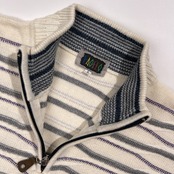 PAGELO パジェロ 立体編み 3D ニットセーター ハイネック ハーフジップ サイズ L /メンズ/アンジェロ/日本製