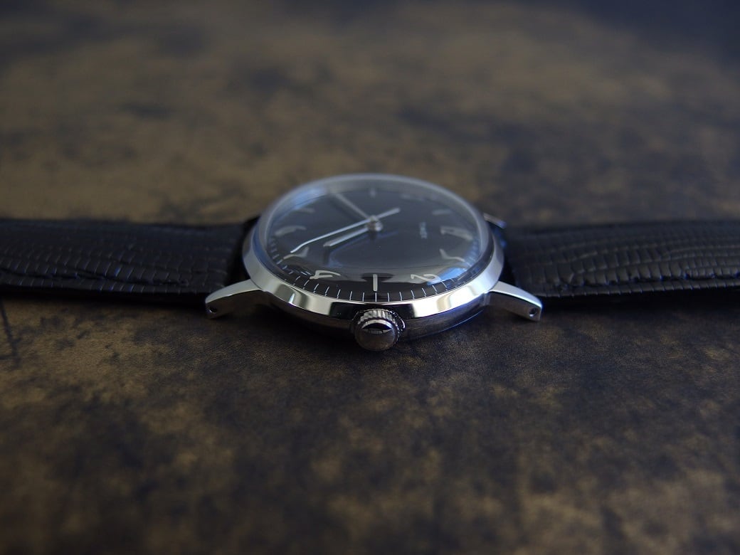 土日限定価格 TIMEX MARLIN マーリン ブラック 手巻き 34mm - 時計特別