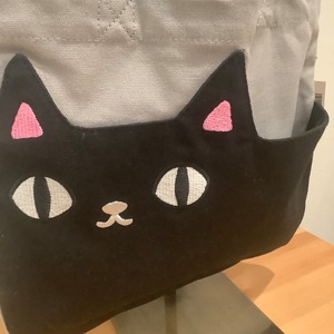 猫のポケットが可愛い♡【ポケットトートバッグ】2色展開♪