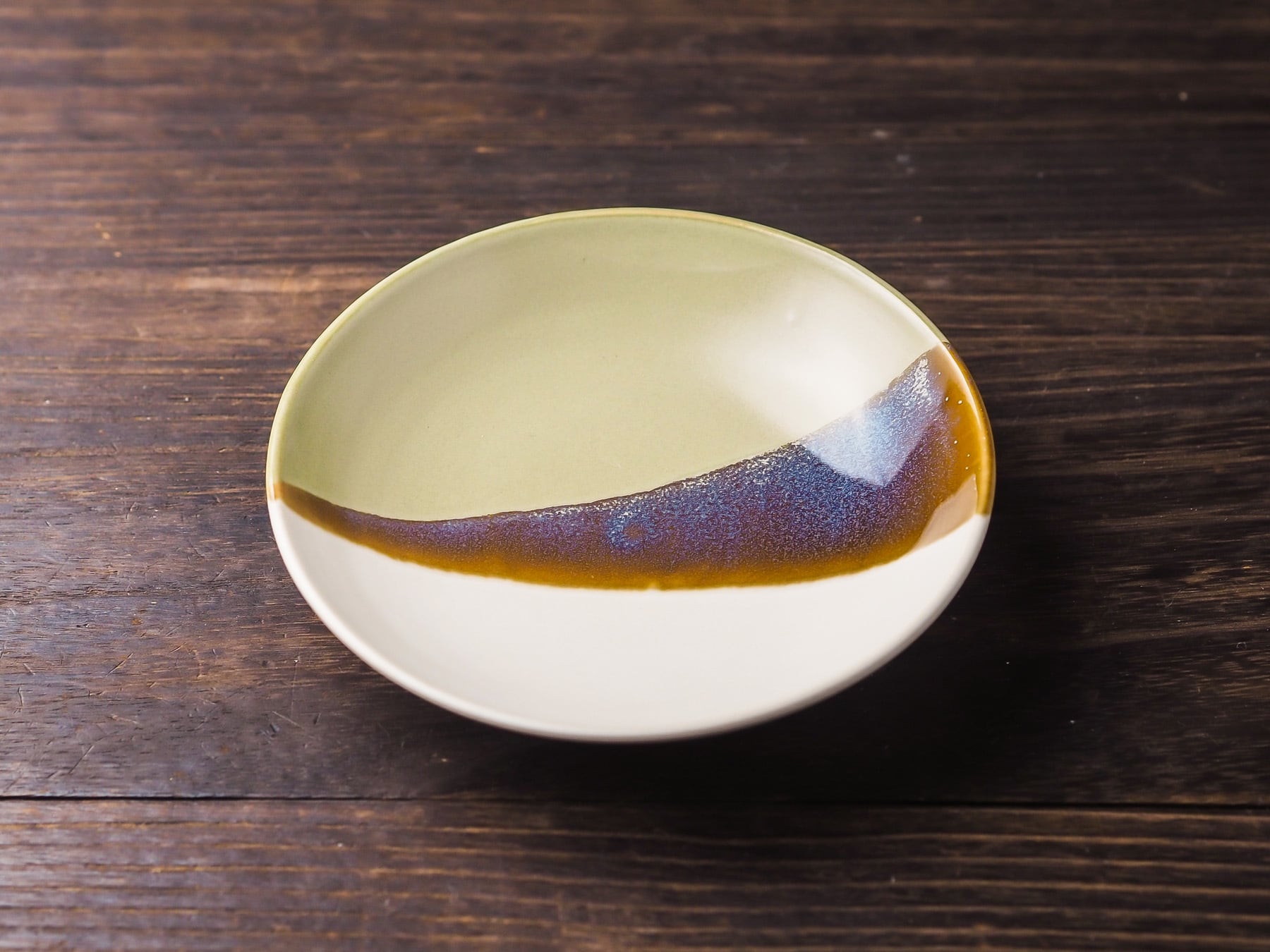 muutos plate 15cm ピスタチオ グリーン／kobayashi pottery studio