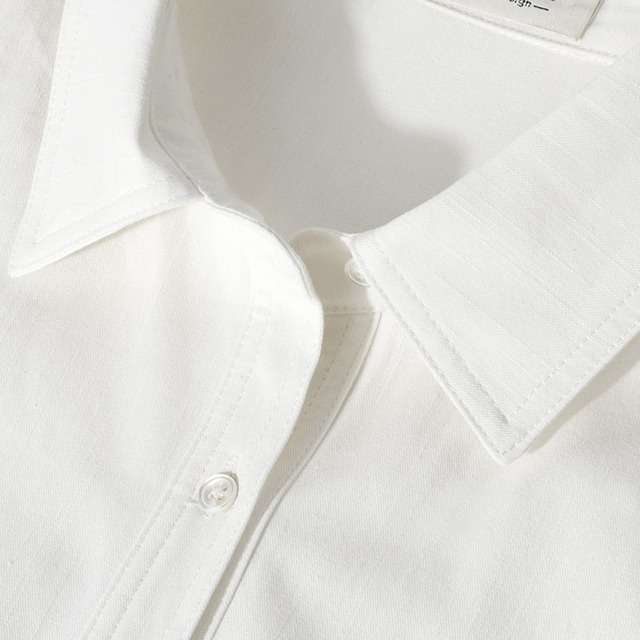 stripe scarf long sleeve shirt L0043